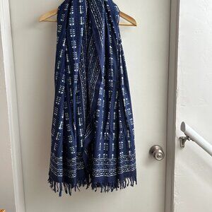 Madewell batik cotton blanket scarf